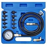 ATPEAM Öldruckmessgerät Set, Universelle Öldruckanzeige mit Manometer 0–10...