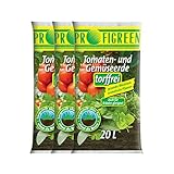 Profigreen Tomatenerde torffrei mit nachhaltigem Langzeitdünger - Gartenerde...