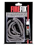 FIREFIX 2043 Kaminkordel ø 8mm, grau I 2m Ofendichtschnur für Kaminofen I...