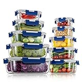 Vorratsbehälterset aus Glas, Glas-Frischhaltedosen,Aufbewahrungsbehälter für...