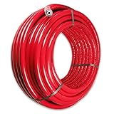 WESKEY Alu-Verbundrohr 50m x 20mm mit 10mm Isolierung - DVGW Zertifiziert, Rot, 23.59 kg, 4056835009745, 50m x 2mm, 20mm x 2mm, 10mm Isolierung, Aluminium, 1 Stück
