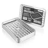 Vaily Alu Grillschalen Grillpfanne 100er Pack - Tropfschale Zubehör für BBQ,...