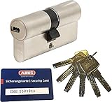 ABUS EC660 Profil-Doppelzylinder Länge (a/b) 40/45mm (c=85mm) mit 6 Schlüssel,...