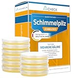 Schimmelpilz-Schnelltest, 10 Nährböden für mehrere Räume, Made in Germany,...