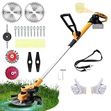 Akku Rasentrimmer für Makita Akkus 18 V (MAX 21 V),2-in-1-Rasenkantenschneider...