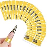 BUDOCI 120 St Nagel Schablonen Selbstklebende Modellier Schablone Nail Forms...