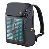 Divoom Pixoo Pixel Art Laptop Rucksack mit App-gesteuertem 16X16 RGB LED...