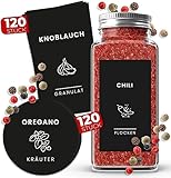 Kamoro Gewürzetiketten Selbstklebend - Sticker mit handgemalten Zeichnungen...