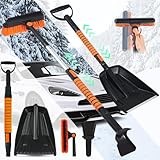 ZTBFHLZQ Eiskratzer Auto Schneebesen Auto Reinigungsbürste und Schneebürste...