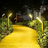 AGOTD Solarleuchte für Außen Garten, 4 Stück Solarlampen mit 3 Lichtmodi...