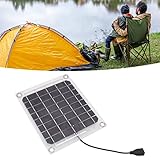 Mini-Solarpanel, Sonnenkollektoren, Solarpanel 10 W USB-Ausgang, transparentes...