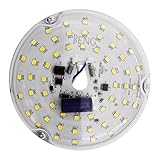 Hyuduo 10 cm runder, dimmbarer LED-Deckenventilator-Nachrüstsatz, 15 W,...