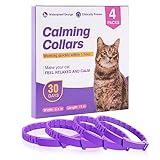 4 Pcs Pheromone Katzen Beruhigende Halsbänder Katze Calming Collar Cat...