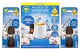 Air Wick Aroma-Öl Diffuser Starter-Set inklusive 3x20ml Cotton & Weiße...