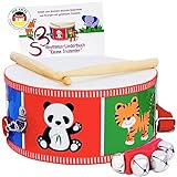 SCHMETTERLINE® | Kindertrommel – Trommel aus Holz inkl. Glockenarmband,...