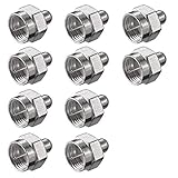 10 Stück F-Abschlusswiderstand 75 Ohm F-Aufdrehstecker TV SAT Antenne LNB F...