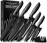 Home Hero Messerset mit Messerschärfer - Scharfe Küchenmesser Set -...