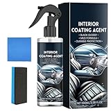 Auto Innenraum Reiniger Set, 100 ml Profi Innenraumreiniger Set mit Schwamm...