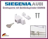 SIEGENIA 880906 Drehsperre mit Schließzylinder, Schließung,...