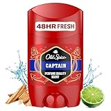 Old Spice Captain Deo Stick für Männer (50 ml), Herren, 48 h Frische, 0 %...