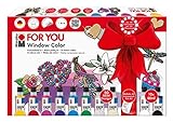 Marabu 0406000000116 - Window Color fun & fancy, For You, Transparentfarbe auf...