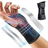 Rakiie Handgelenkstütze, Verstellbare handgelenk bandagen mit 3 Metallschienen,...