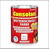 Consolan Wetterschutzfarbe weiß 2,5L