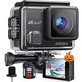 Surfola Action Cam 4K, Unterwasserkamera 40M Wasserdicht 20MP EIS...