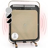 Klarstein HeatPal Marble Blackline Infrarot-Heizung mit Thermostat - mobiles...