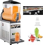 VEVOR Kommerzielle Slusheis Maschine, 1 x 15 L Slush Eismaschine 500W 220V...