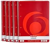 Herlitz Collegeblock x.book A4, Lineatur 28, 80 Blatt, Rand innen und außen, 5...