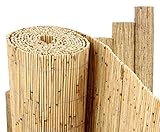 Schilfrohrmatte Beach, 100 x 300cm Sichtschutzmatte von Bambus-Discount...