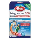 Abtei Magnesium 500 Plus Extra-Vital-Depot – hochdosierte Magnesiumtabletten...