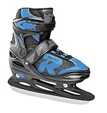 Roces Kinder Jokey Ice 2.0 Verstellbarer Schlittschuh, Black/Astro Blue, 26-29