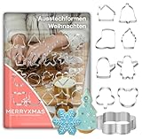 20x Ausstecher Weihnachten & Advent Motive Set - Keksausstecher zum Backen -...