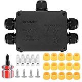 Abzweigdose IP68 Wasserdichte, Verteilerdose Kabelverbinder, 5-Wege Klemmdose...