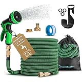 HOMEPROTEK Gartenschlauch Flexibel 15m Bewässerungsschlauch, Flexibler...