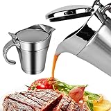 Edelstahl Thermo Sauciere - Soßenkanne mit Klappdeckel 500ml, Soßenschüssel,...