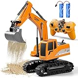 Daioller Ferngesteuerter Bagger ab 3 4 5 6 Jahre, Elektrischer Bagger mit Metall...