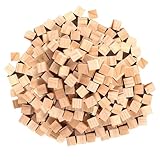 500 x Holz Würfel 10mm Kleine Holzwürfel zum Basteln, Holzwürfel Blanko...