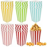 Nadisean 50 Stück Popcorn Tüten Klein, 5 Farben Popcorntüten, Papier...