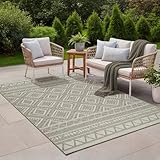 the carpet Calgary - robuster Outdoor Teppich, Flachgewebe, modernes Design,...