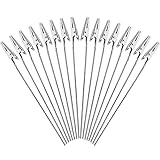 CYH 50 Stück Metalldraht Krokodilklemmen, Karte Hinweis Foto Memo Clip Halter...