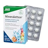 Salus - Mineraletten - 1x 60 Tabletten (36 g) - mit Calcium, Magnesium, Kalium,...