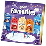 Milka Favourites Adventskalender mit Pralinen in fünf Sorten – Alpenmilch,...