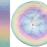 Farbverlaufsgarn Märchenbraut 4 oder 3 Fach Bobbel Wolle häkeln stricken...