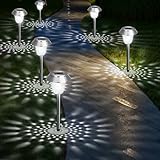 ZEWETO Solarlampen für Außen Garten, 4 Stuck LED Solarleuchten Garten IP65...