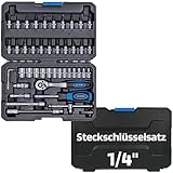 SW-Stahl 07748L Steckschlüsselsatz 1/4' Zoll Sechskant I Werkzeugkoffer...