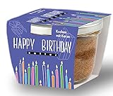 Zotter Geburtstagskuchen mit Kerze im Glas | Happy Birthday | Torte Geburtstag |...
