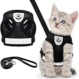 Welpen/Katzen Geschirr und Leine Sets Ausbruchsicher Weich Mesh Verstellbare...